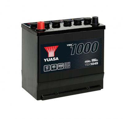 Yuasa Automotive YBX1049 akkumultor, 12V 45Ah 350A B+, japn Aut akkumultor, 12V alkatrsz vsrls, rak